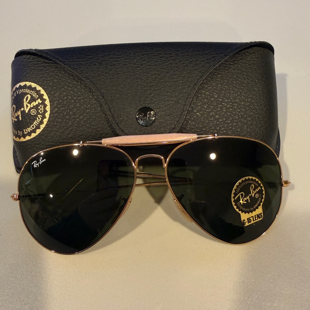 Ray-Ban Outdoorsman Aviator Sunglasses with Dark Lenses